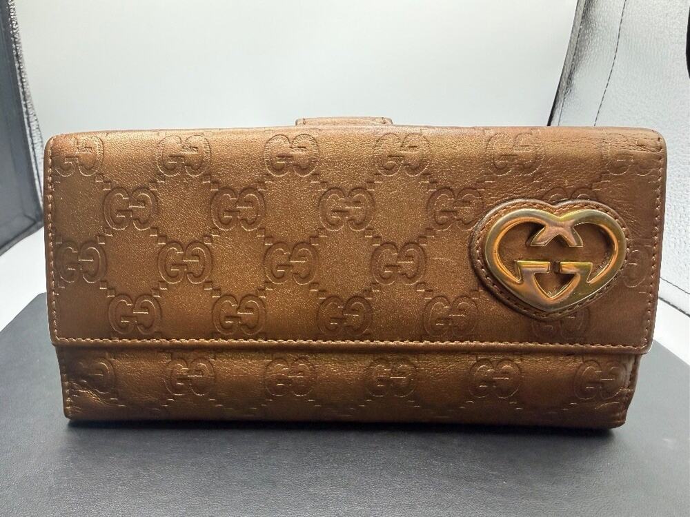 Gucci Heart Guccissima Long Wallet SPB-MS 355871